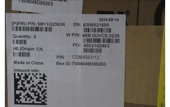 Lenovo 5M11Q25636 C-Cover with keyboard, Norwegian, Black, WLAN, UK