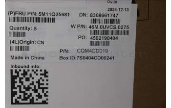 Lenovo 5M11Q25681 C-Cover with keyboard, UK English, Black, WLAN, UK