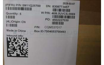 Lenovo 5M11Q25700 C-Cover with keyboard, Icelandic, Black, WWAN, UK