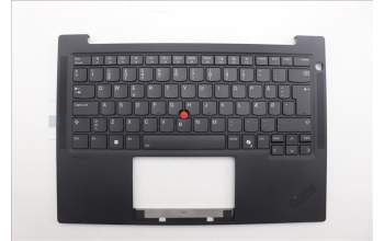 Lenovo 5M11Q25725 C-Cover with keyboard, Danish, Black, WWAN, UK