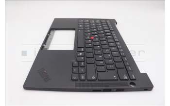 Lenovo 5M11Q25725 C-Cover with keyboard, Danish, Black, WWAN, UK