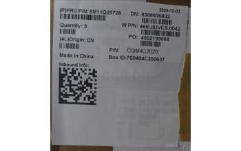 Lenovo 5M11Q25728 C-Cover with keyboard, US English Euro, Black, WWAN, US