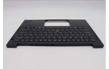 Lenovo 5M11Q25728 C-Cover with keyboard, US English Euro, Black, WWAN, US