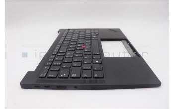 Lenovo 5M11Q25755 C-Cover with keyboard, Belgian, Black, WWAN, UK