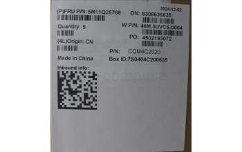 Lenovo 5M11Q25768 C-Cover with keyboard, Israel(Hebrew), Black, WWAN, US