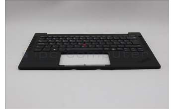 Lenovo 5M11Q25776 C-Cover with keyboard, Norwegian, Black, WWAN, UK