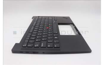 Lenovo 5M11Q25782 C-Cover with keyboard, Swedish/Finnish, Black, WWAN, UK