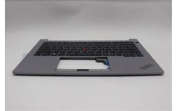 Lenovo 5M11Q28244 C-Abdeckung mit Tastatur, Englisch (US, Euro), arktisgrau, Hintergrundbeleuchtung