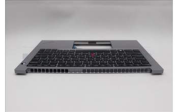 Lenovo 5M11Q28244 C-Abdeckung mit Tastatur, Englisch (US, Euro), arktisgrau, Hintergrundbeleuchtung