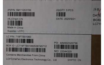 Lenovo 5M11Q53799 C-Cover with keyboard, Greek, Black, Backlight, US