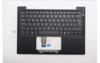 Lenovo 5M11Q53816 C-Cover with keyboard, Hungarian, Black, Backlight, UK