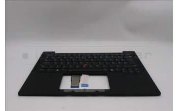 Lenovo 5M11Q53816 C-Cover with keyboard, Hungarian, Black, Backlight, UK