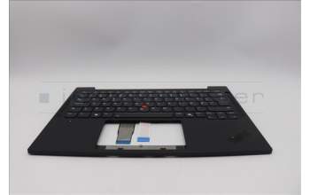 Lenovo 5M11Q53866 C-Cover with keyboard, Norwegian, Black, Backlight, UK