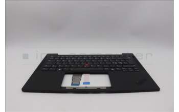 Lenovo 5M11Q53874 C-Cover with keyboard, Nordic, Black, Backlight, UK