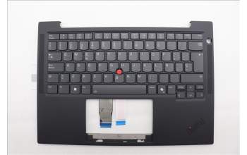 Lenovo 5M11Q53907 C-Cover with keyboard, Spanish, Black, Backlight, UK