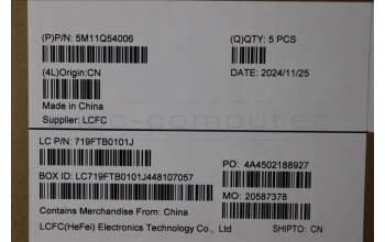 Lenovo 5M11Q54006 C-Cover with keyboard, Belgian, Black, Backlight, WWAN, UK