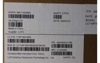 Lenovo 5M11Q54065 C-Cover with keyboard, Estonian, Black, Backlight, WWAN, UK