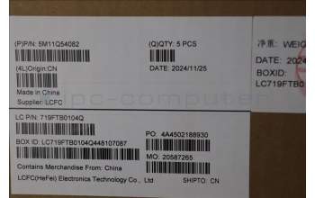 Lenovo 5M11Q54082 C-Cover with keyboard,French,Black,Backlight,WWAN