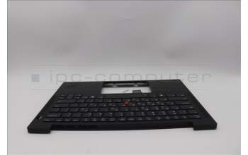 Lenovo 5M11Q54107 C-Cover with keyboard, Greek, Black, Backlight, WWAN, US