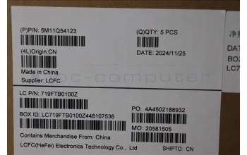 Lenovo 5M11Q54123 C-Cover with keyboard, Hungarian, Black, Backlight, WWAN, UK