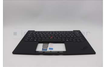 Lenovo 5M11Q54231 C-Cover with keyboard,Switzerland,Black,Backlight,WWAN