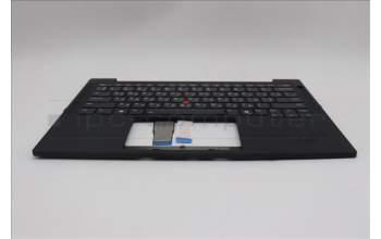 Lenovo 5M11Q54281 C-Cover with keyboard, Ukraine, Black, Backlight, WWAN, US