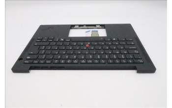 Lenovo 5M11Q54493 C-Cover with keyboard, Brazil Portuguese, Black, Backlight, UK