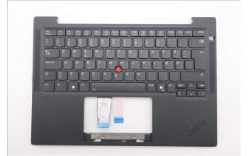 Lenovo 5M11Q54532 C-Cover with keyboard, Danish, Black, Backlight, UK