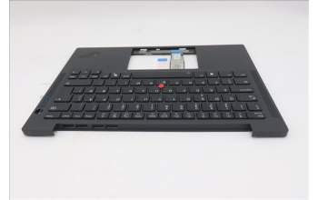 Lenovo 5M11Q54532 C-Cover with keyboard, Danish, Black, Backlight, UK