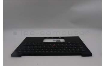Lenovo 5M11Q54559 C-Cover with keyboard, French, Black, Backlight, US