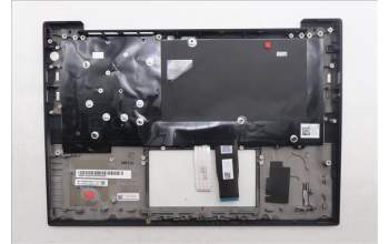Lenovo 5M11Q54576 C-Cover with keyboard, German, Black, Backlight, UK