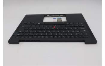 Lenovo 5M11Q54650 C-Cover with keyboard, Norwegian, Black, Backlight, UK