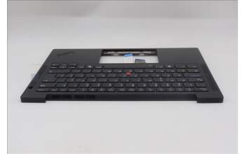 Lenovo 5M11Q54667 C-Cover with keyboard, Portuguese, Black, Backlight, UK