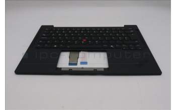 Lenovo 5M11Q54684 C-Cover with keyboard, Slovenian, Black, Backlight, UK