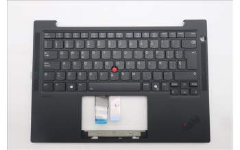 Lenovo 5M11Q54696 C-Cover with keyboard, Spanish, Black, Backlight, UK