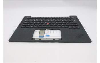 Lenovo 5M11Q54734 C-Cover with keyboard, Turkish, Black, Backlight, UK
