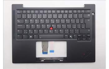 Lenovo 5M11Q54826 C-Cover with keyboard, Czech Slovakian, Black, Backlight, UK