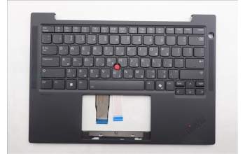 Lenovo 5M11Q54901 C-Cover with keyboard, Hebrew, Black, Backlight, US