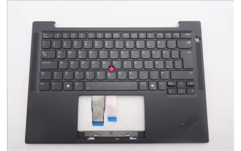 Lenovo 5M11Q54918 C-Cover with keyboard, Icelandic, Black, Backlight, UK