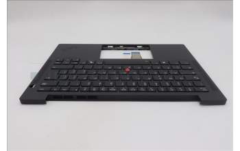 Lenovo 5M11Q54926 C-Cover with keyboard, Italian, Black, Backlight, UK