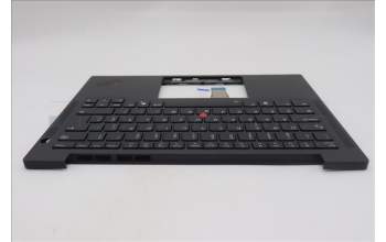 Lenovo 5M11Q54977 C-Cover with keyboard, Portuguese, Black, Backlight, UK