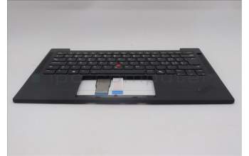 Lenovo 5M11Q55018 C-Cover with keyboard, Switzerland, Black, Backlight, UK
