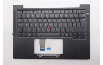 Lenovo 5M11Q55060 C-Cover with keyboard, UK English, Black, Backlight, UK