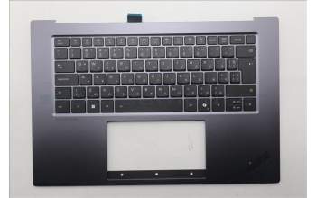 Lenovo 5M11Q55108 C-Cover with keyboard, Bulgarian, FingerPrint Reader, UK