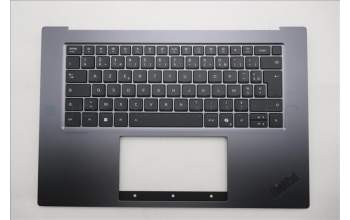 Lenovo 5M11Q55123 C-Cover with keyboard, French, FingerPrint Reader, US
