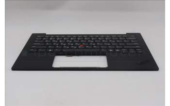 Lenovo 5M11Q55941 C-Cover with keyboard, Greek, Deep Black, FingerPrint Reader, WLAN, US
