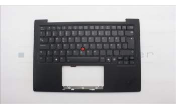 Lenovo 5M11Q55950 C-Cover with keyboard, Norwegian, Deep Black, FingerPrint Reader, WLAN, UK