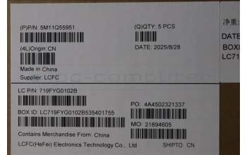 Lenovo 5M11Q55951 MECH_ASM GRP_KBD_BZL_NORDIC_WL_DB_CHY
