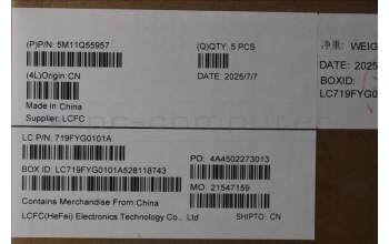Lenovo 5M11Q55957 MECH_ASM GRP_KBD_BZL_SWS_WL_DB_CHY