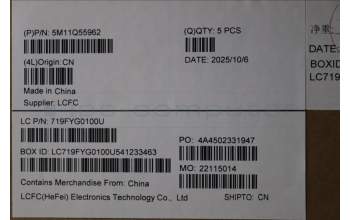 Lenovo 5M11Q55962 C-Cover with keyboard, UK English, Deep Black, FingerPrint Reader, WLAN, UK